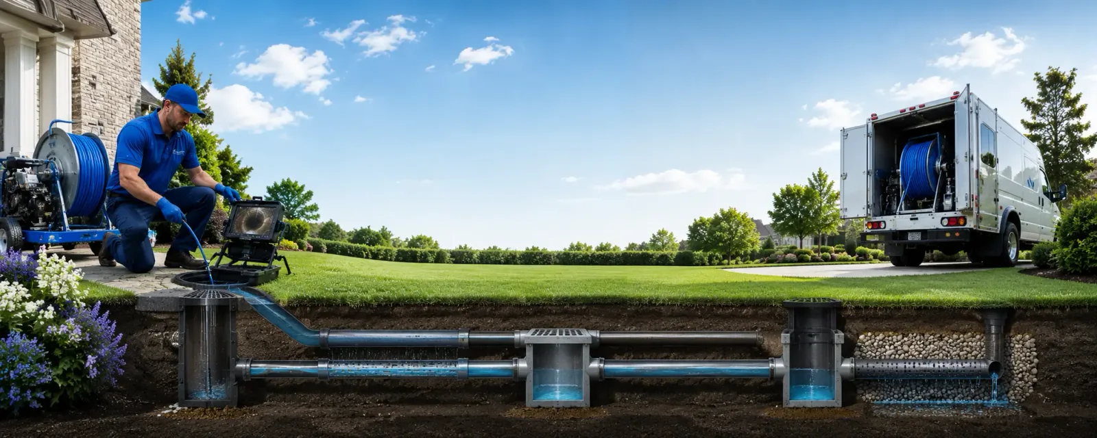 Outdoor drain cleaning information for Pantego, NC
